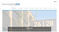 Desktop Screenshot of businessparkzug.ch